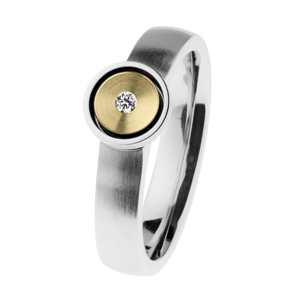 Ernstes Design Ring R523 Brillant 0,02 ct.