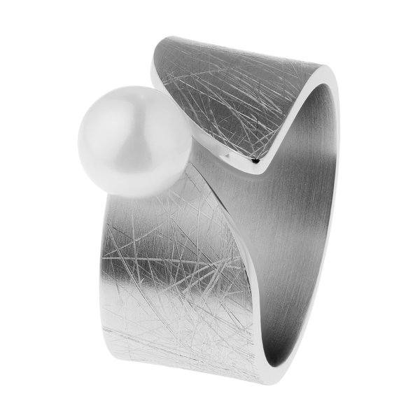 Ernstes Design Ring R546 SW-Perle